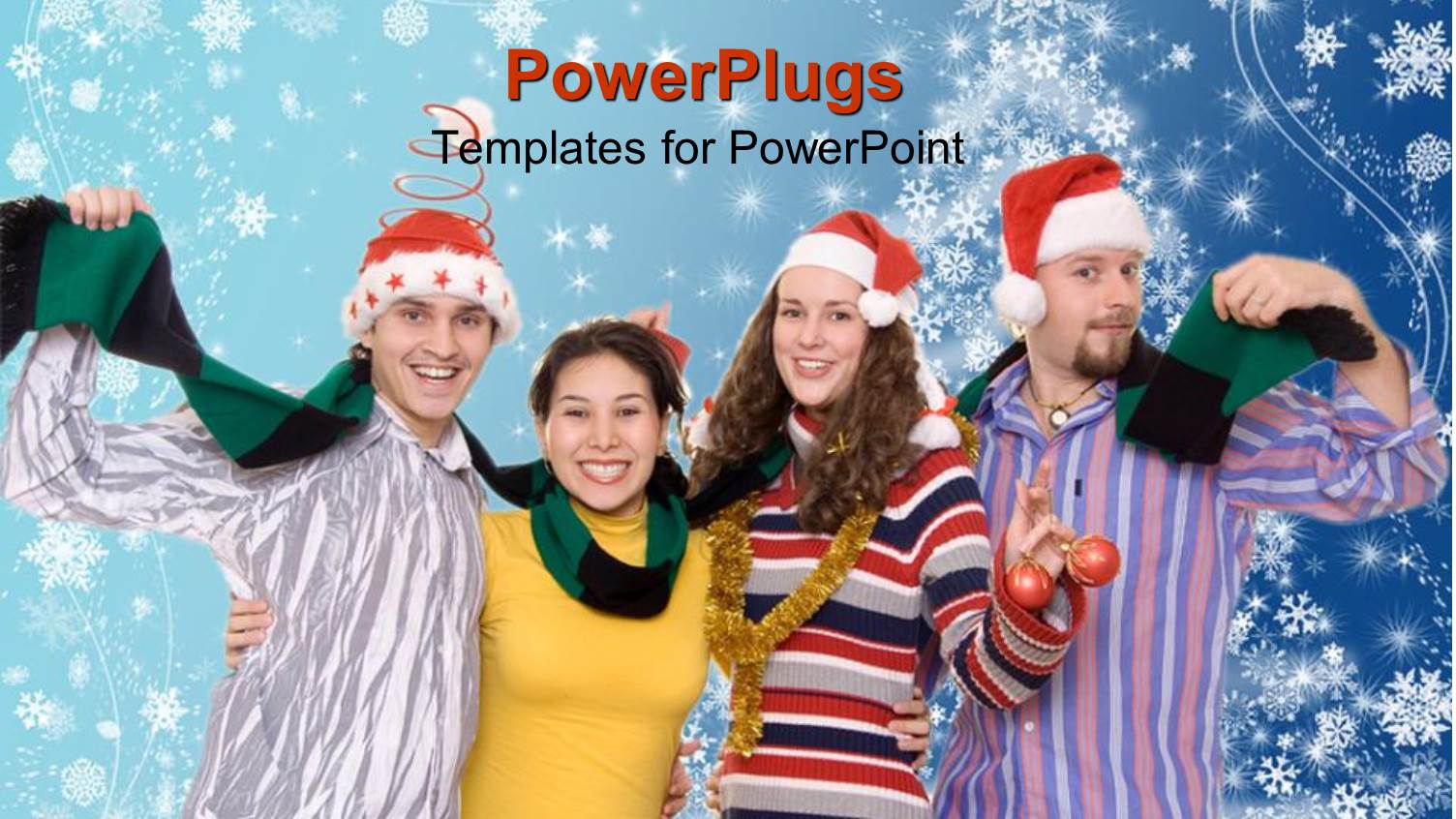 a Family Celebrating the Christmas with Stars in the Background