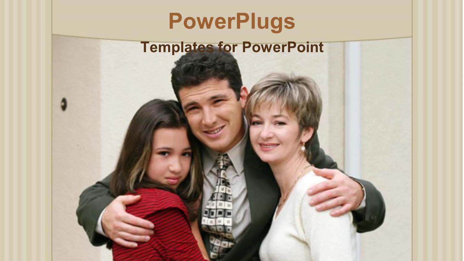 a Family with a Clear Background