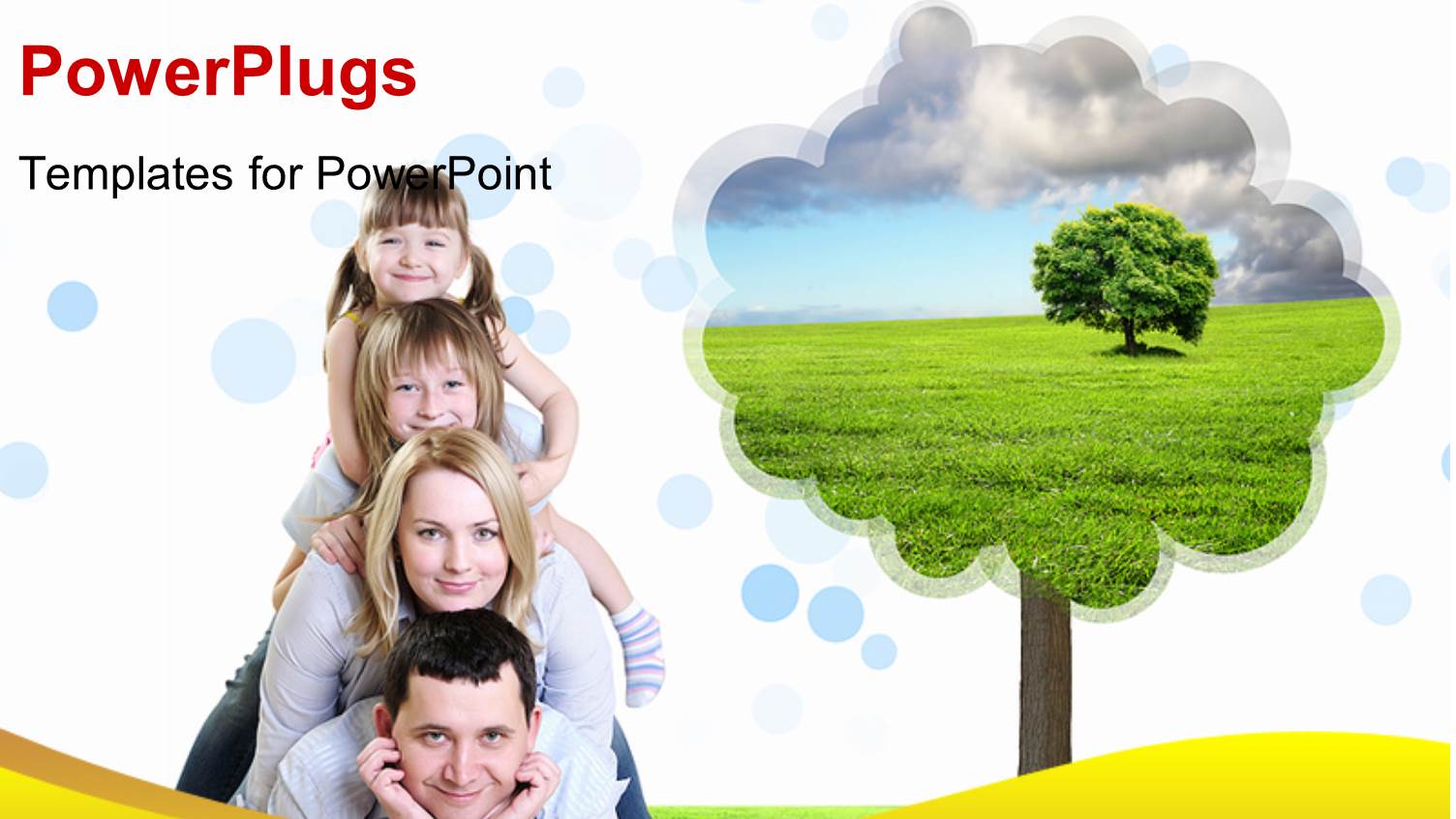 a Family Photo with a Tree in the Background