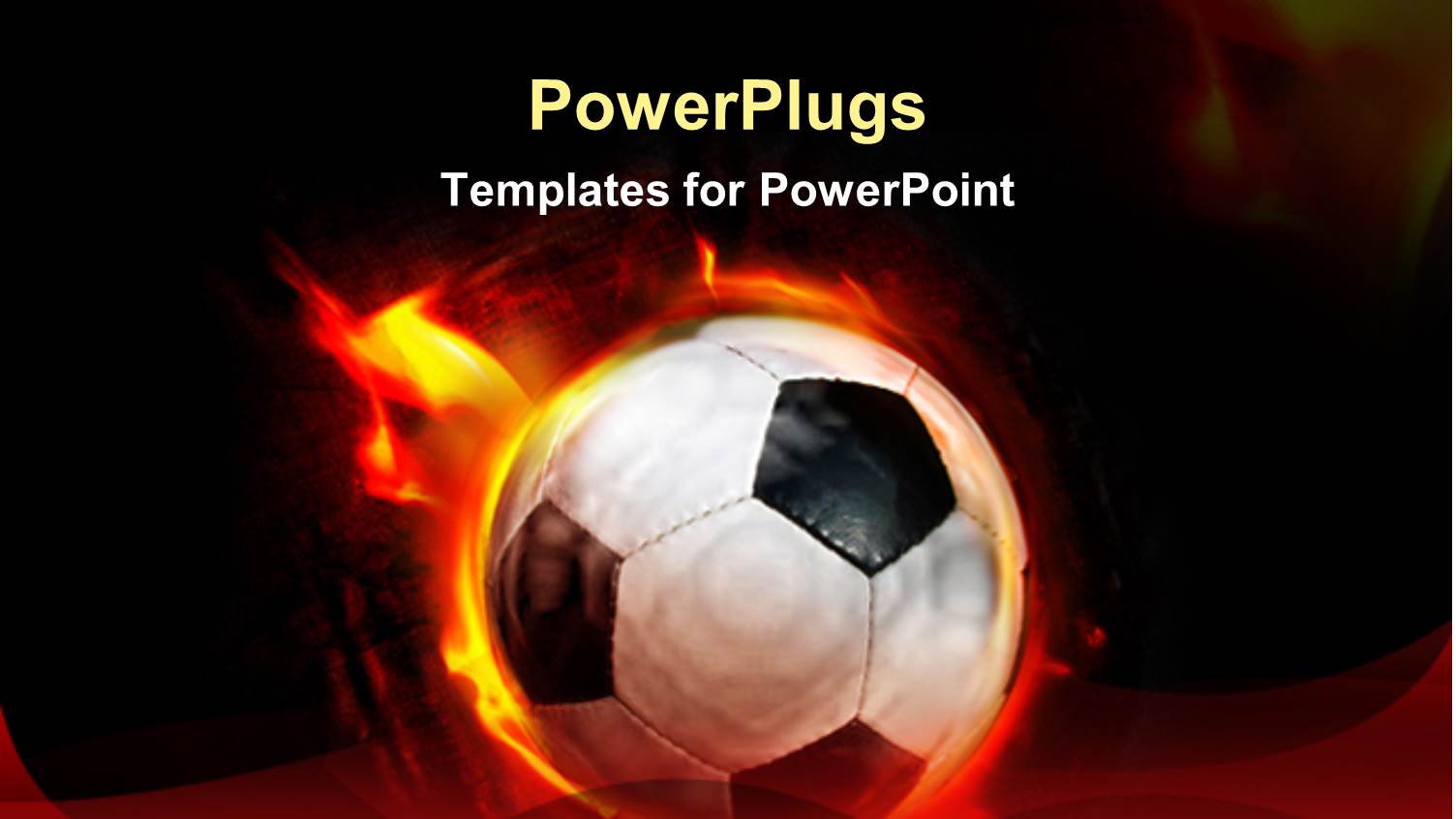 Fast Moving Black and White Soccer Ball on Fire