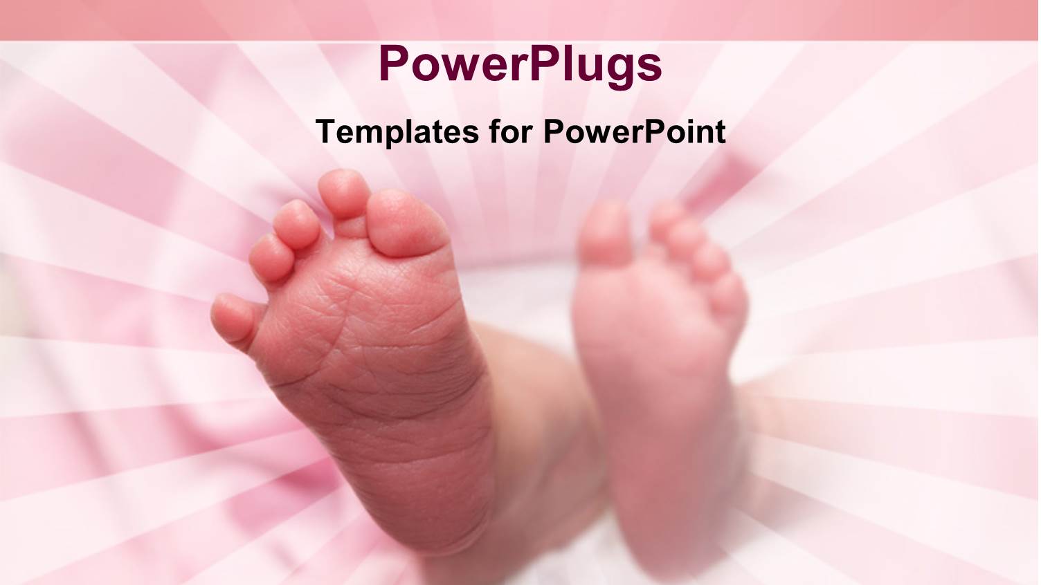 Feet of Baby Wrapped in Beautiful Pink Blanket