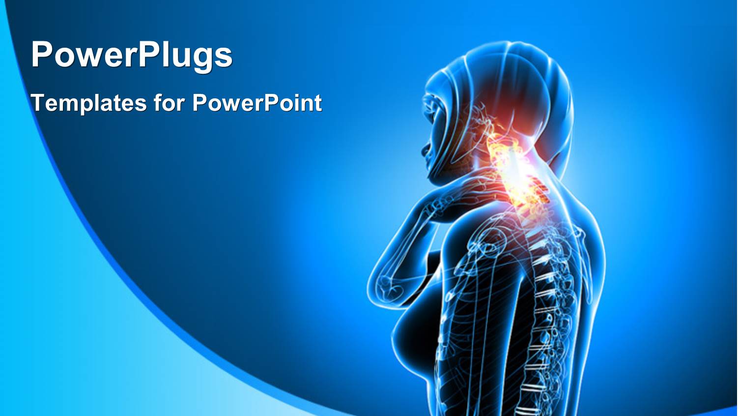 Female Anatomy Depicting Medical Concept with Blue Color