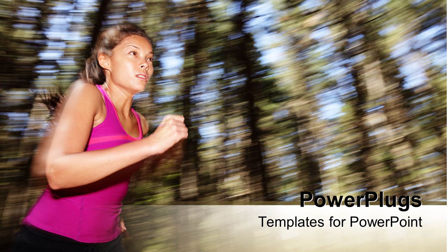 a Female Athlete Running Towards the Finish Line