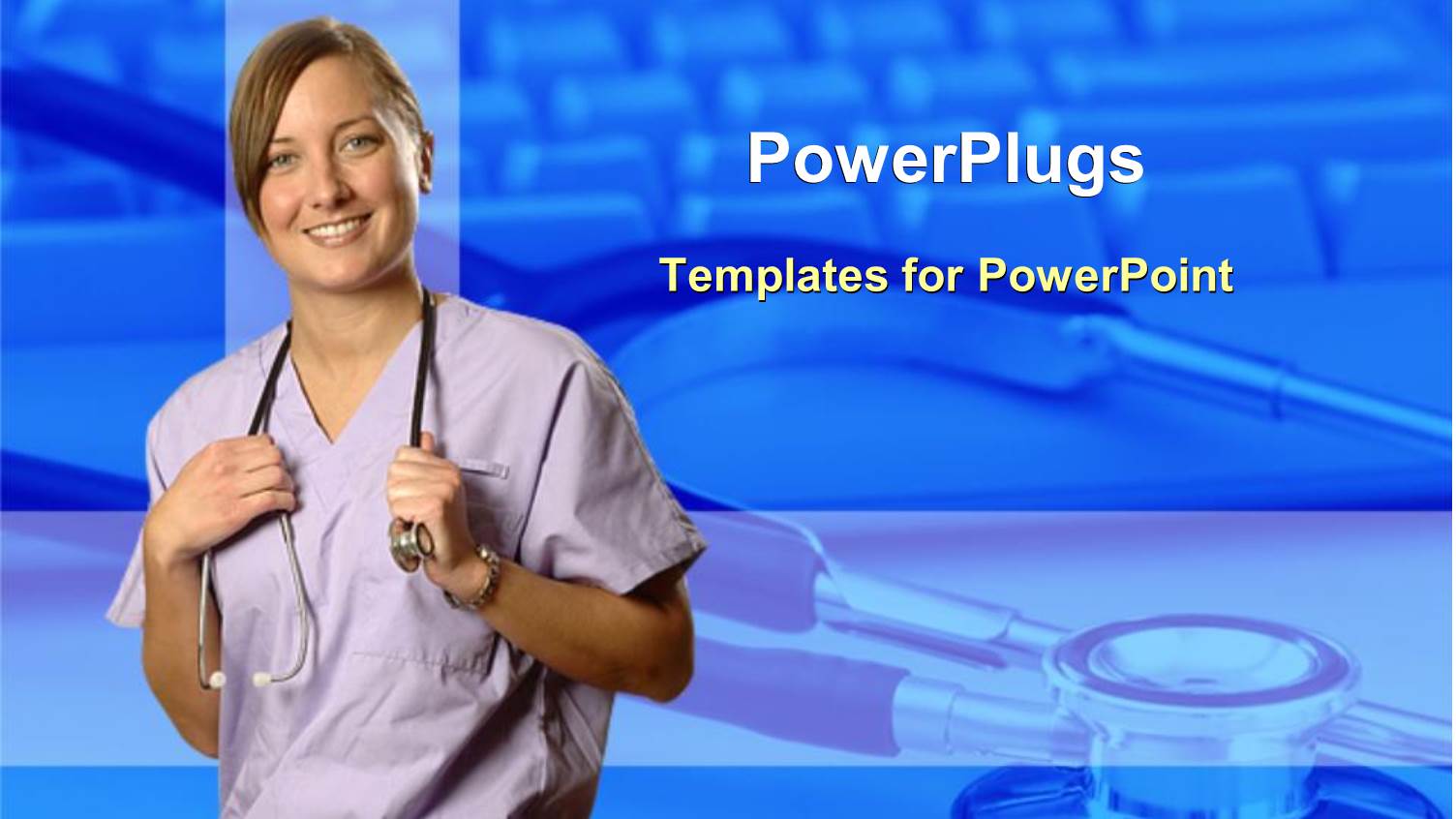 Female Doctor with a Stethoscope Hanging Round her Neck Smiling