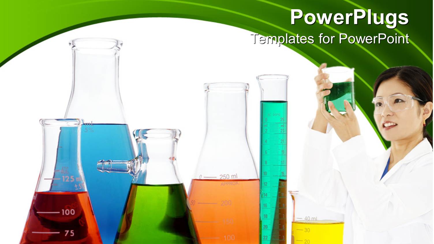 Female Scientist in White Holding a Clinical Flask with Solution