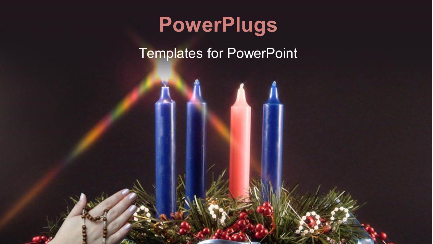 Fifth Candle Lit During Advent Represents the Candle of Christ with Black Color