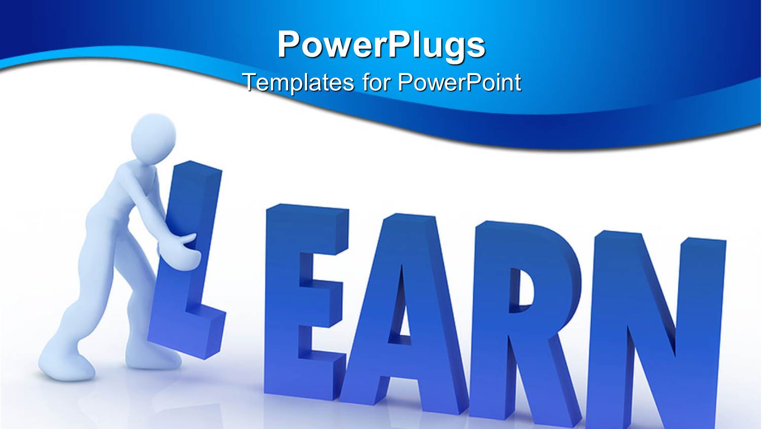 a Figure Carrying the L Character of the Word Learn