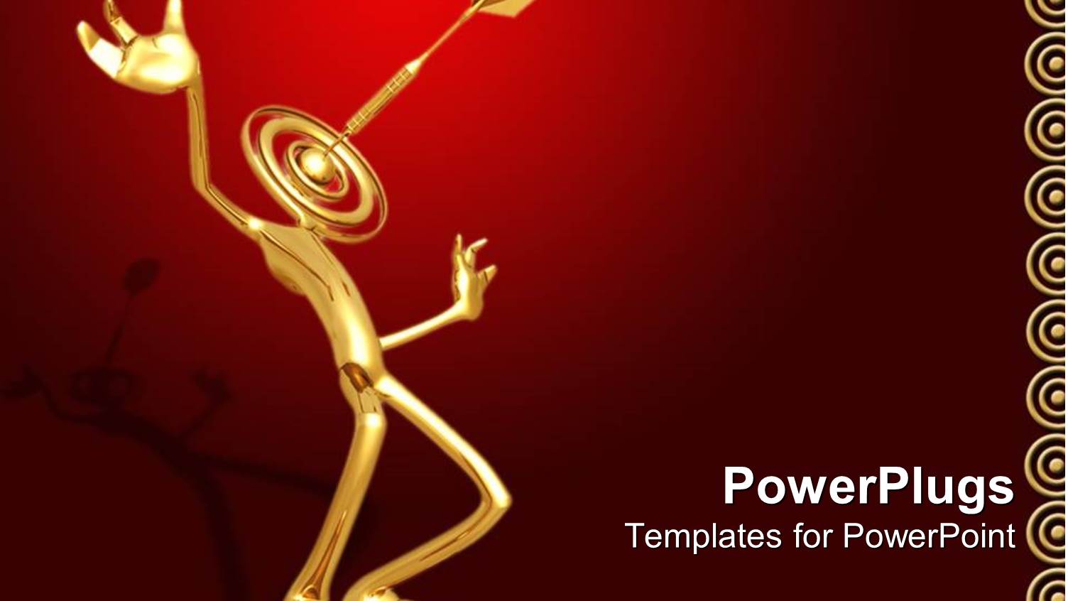 a Figure with a Dartboard Instead of the Face