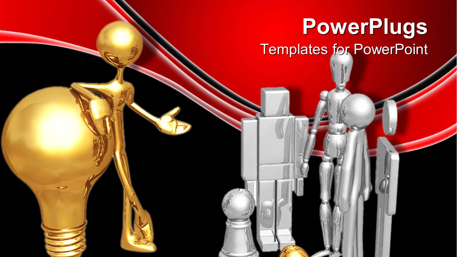 a Figure Holding the Bulb and Speaking to a Number of Others