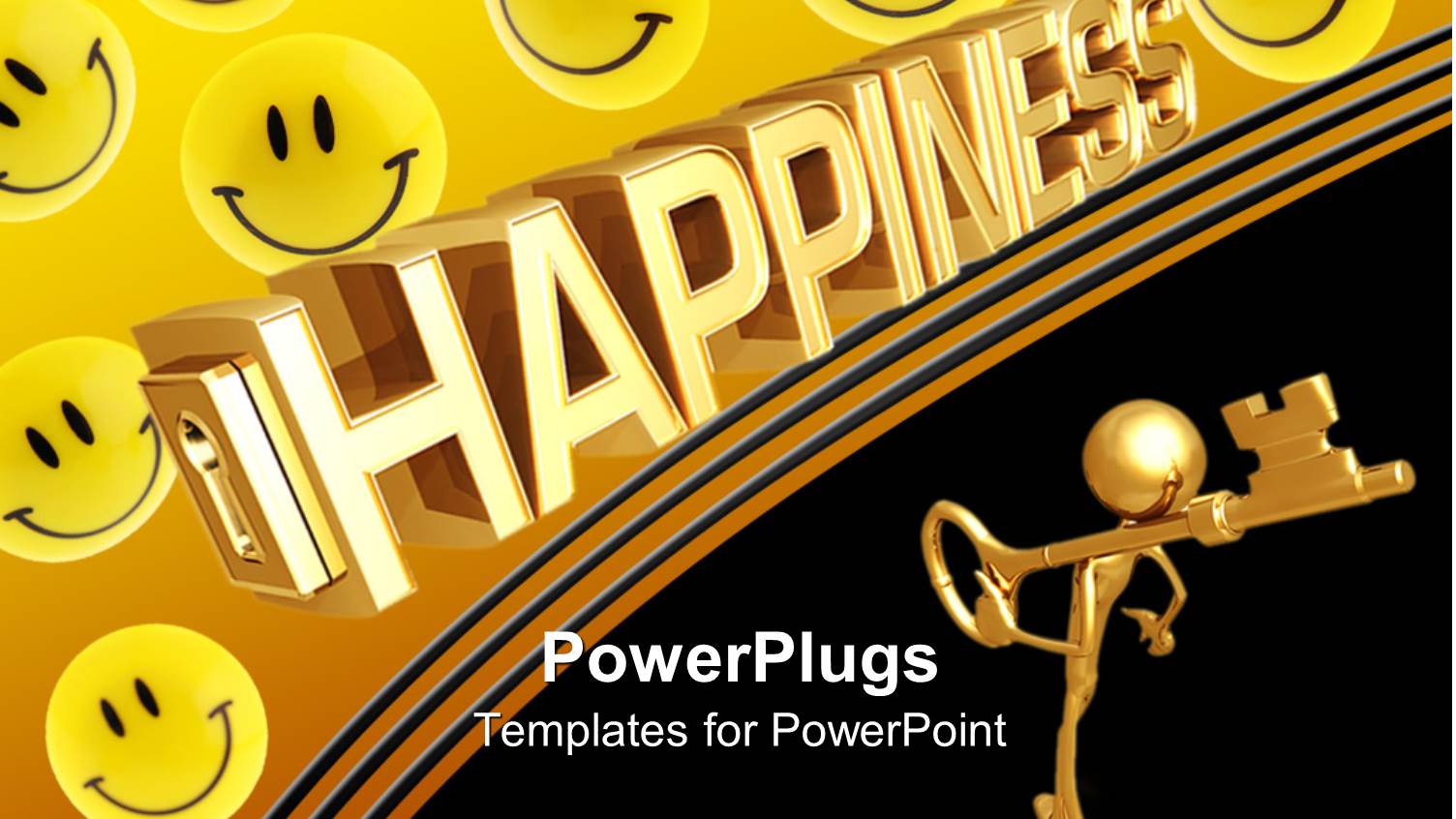 a Figure Holding the Key Looking Towards a Collection Smileys