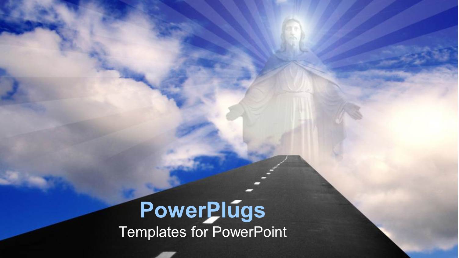 the Figure of a Person with Clouds in the Background