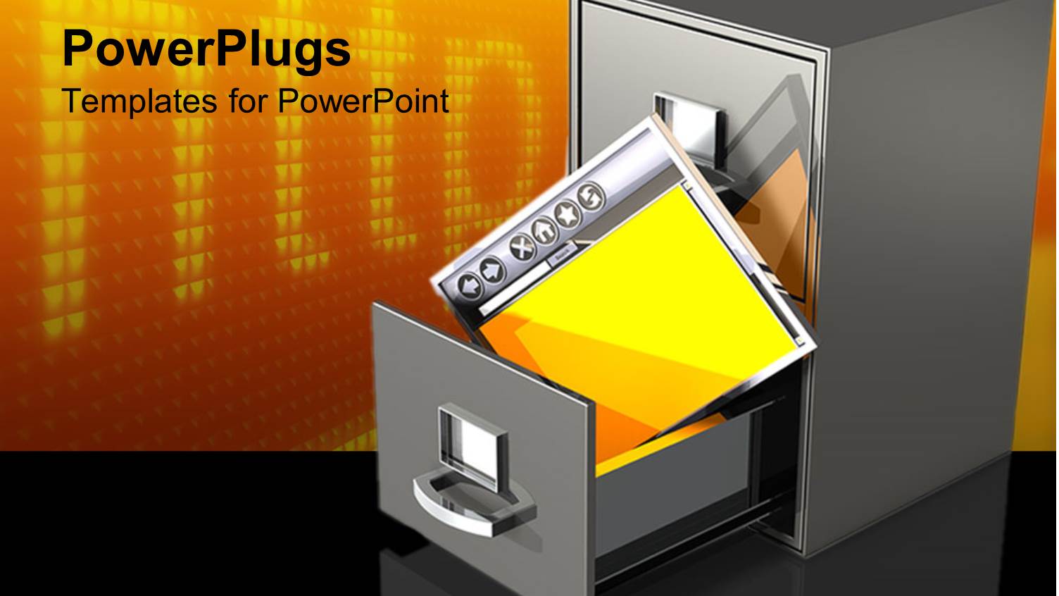 a File Box Containing  Number of Files Along with Http in the Background