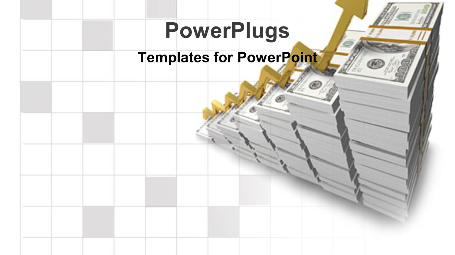 Finances Growing Income Salary Money Raising on White Background