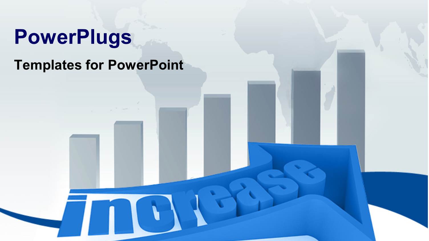 Financial Chart Depicting Increase Over World Map in Background