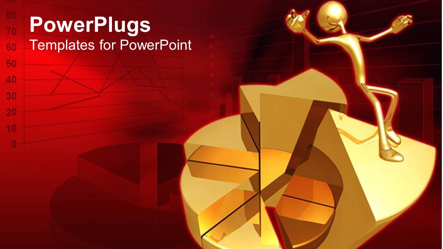 Financial Failure Depiction with Falling Man on Financial Chart