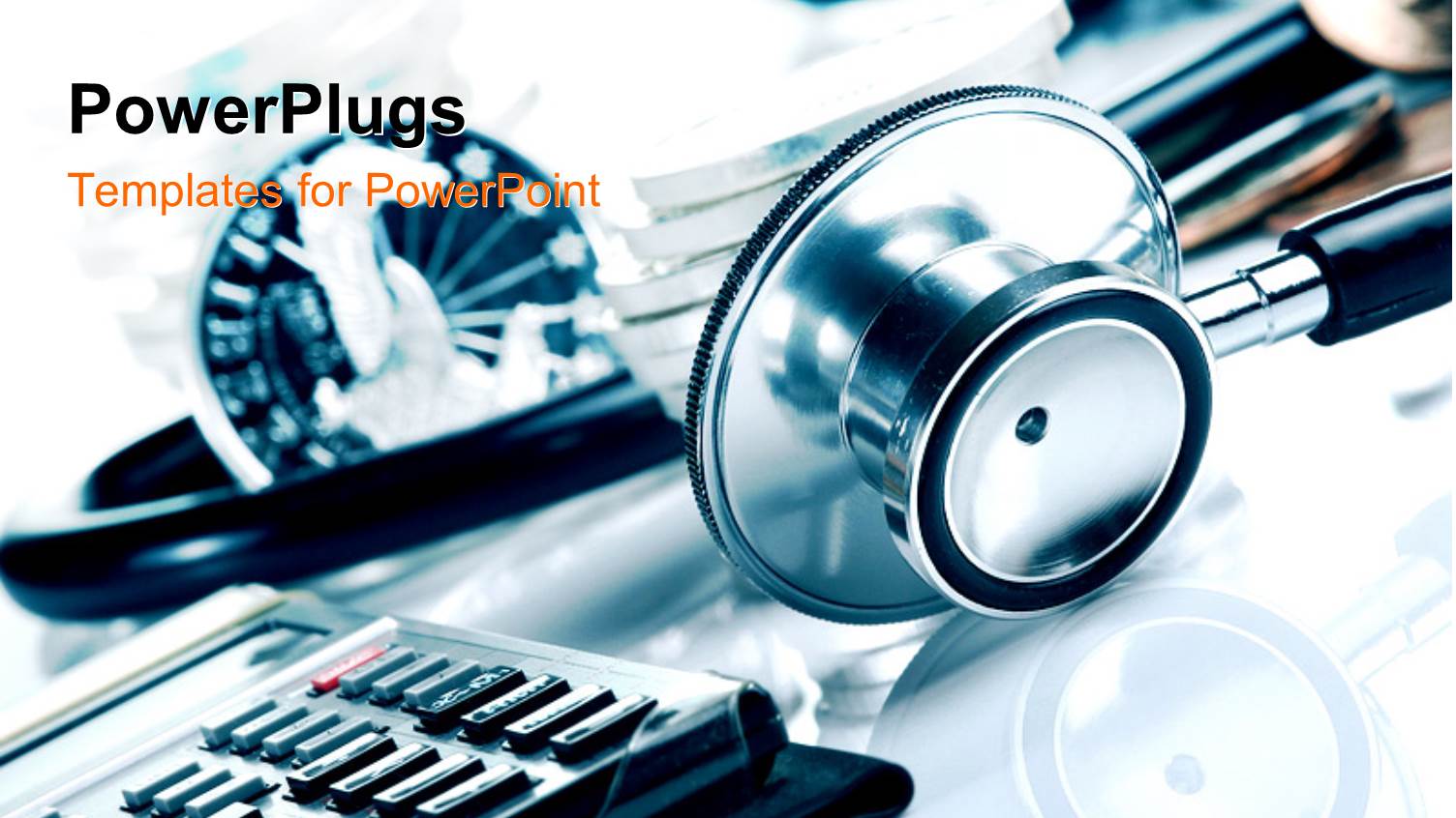 Financial Health Concept Stethoscope and Calculator