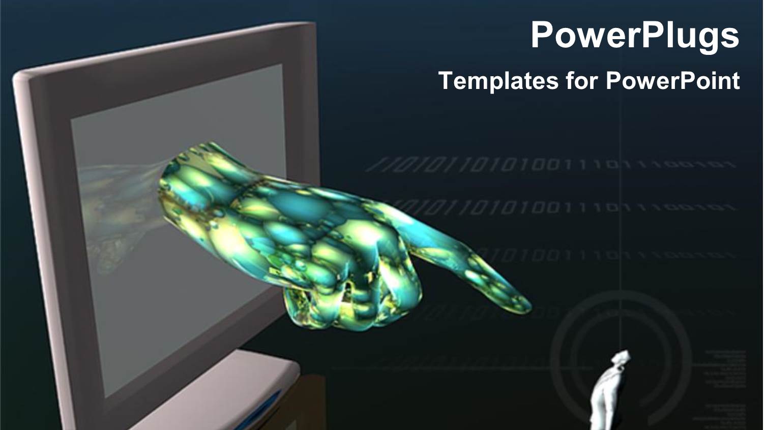 Finger Pointing Blaming Others Technology Versus Humanity Black Background