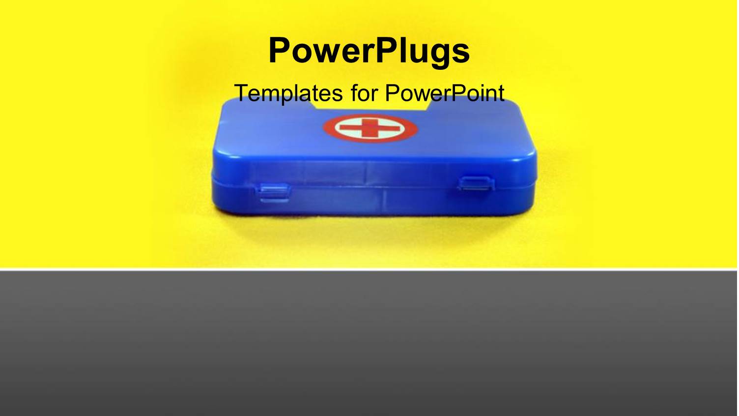 First Aid Box Depicting Health and Safety Concept with Yellow Color