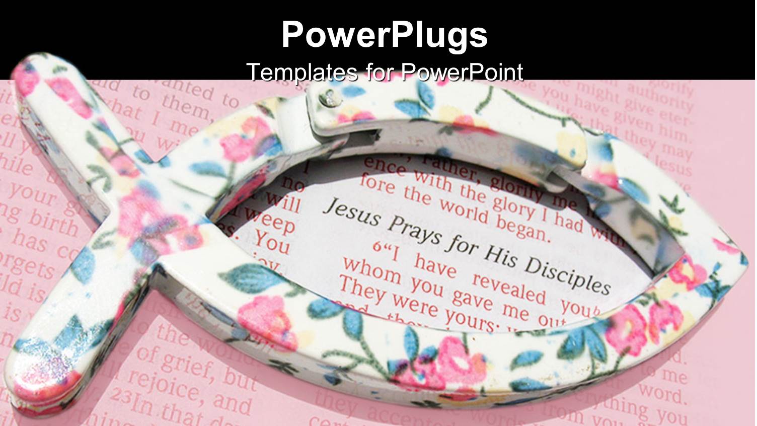 Fish Symbol Encircling Verse of the Holy Bible