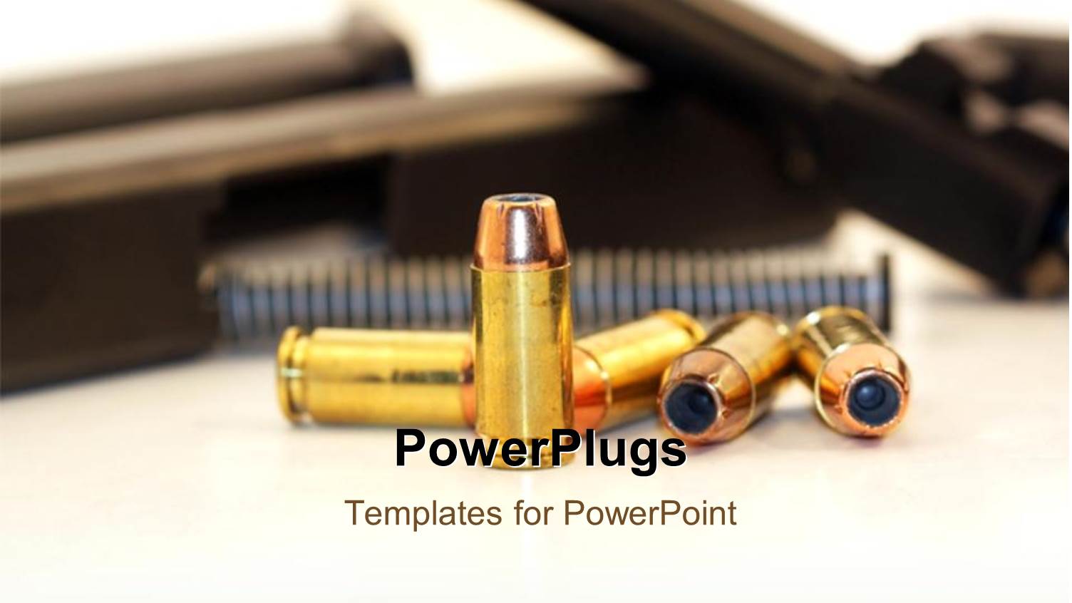 Five Golden Short Gun Bullets and some Gun Parts