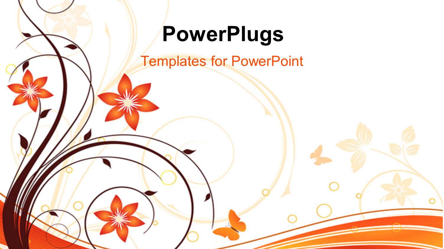 a Floral Background with Place for Text