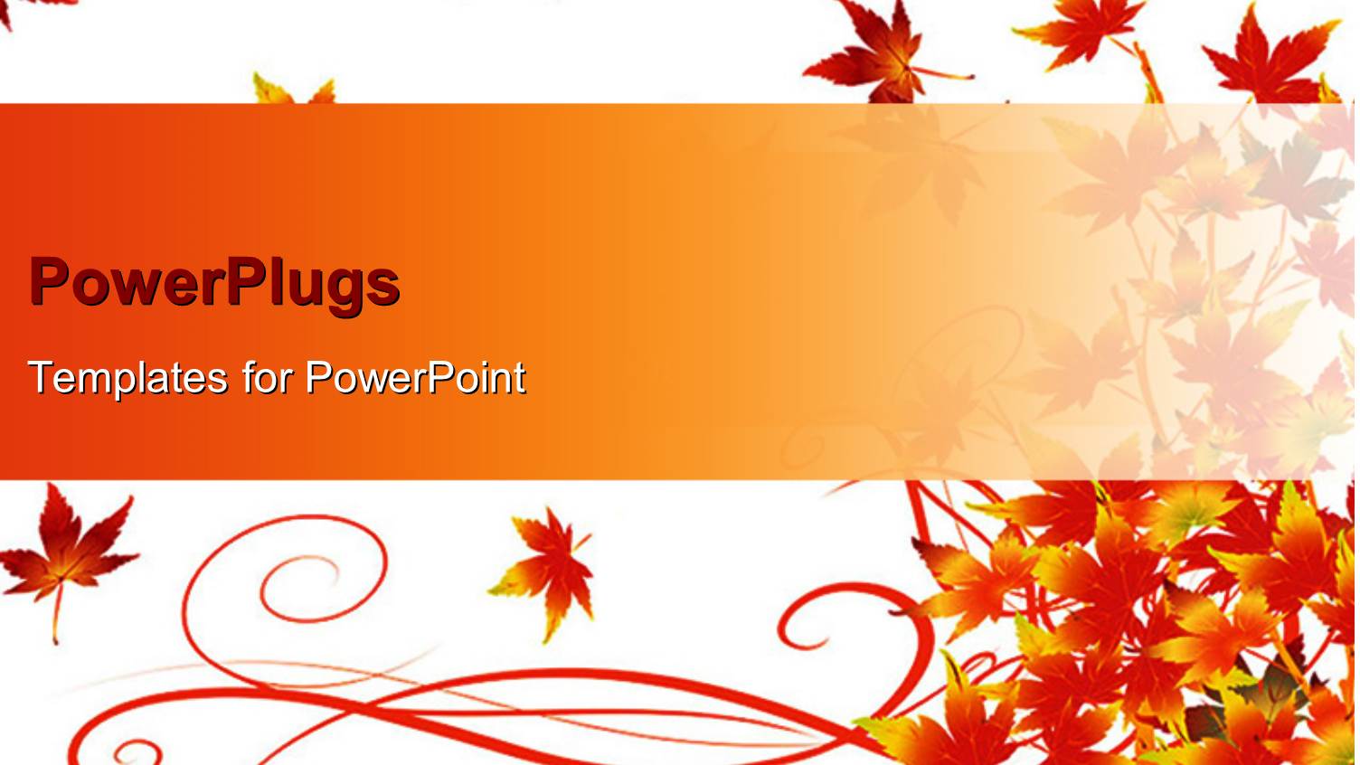 Floral Background with Red Autumn Leaves on White Surface