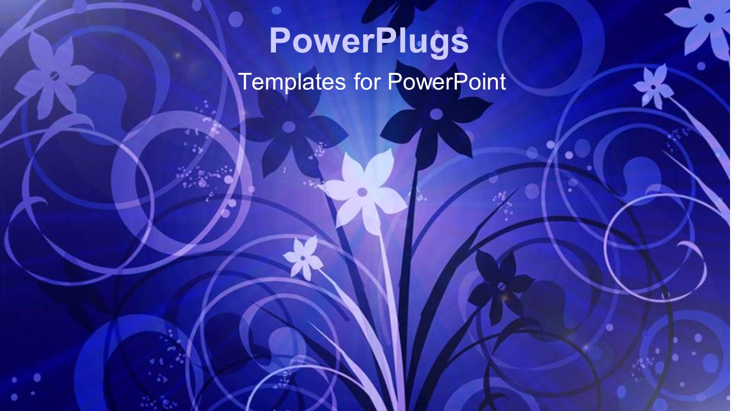 a Floral View with Purple Background