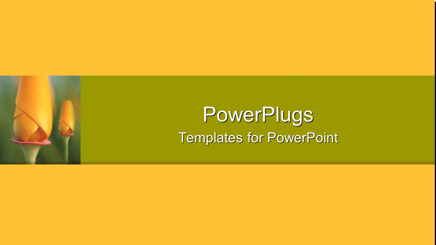 Flowers with Yellowish Background and Place for Text