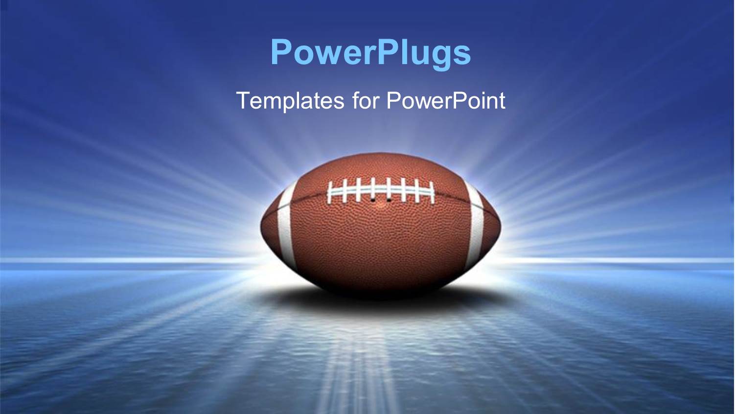 Football with Light and Blue Coor