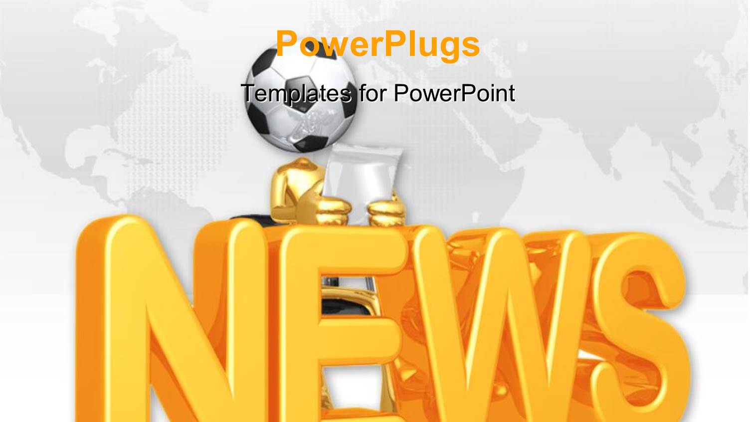 a Football with a Map in the Background