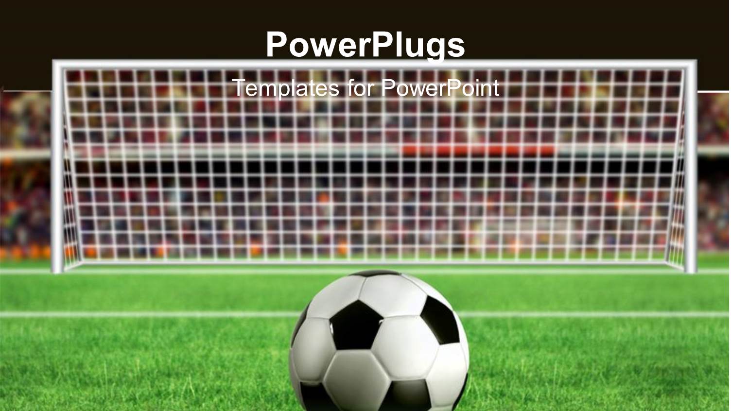 Football Placed in Front of the Goal for a Kick