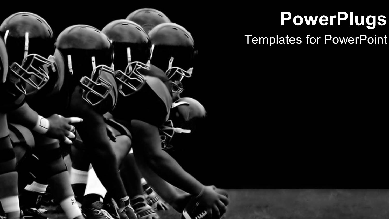 Football Players Hike Black and White Teamwork Rough Play Sports Athletes