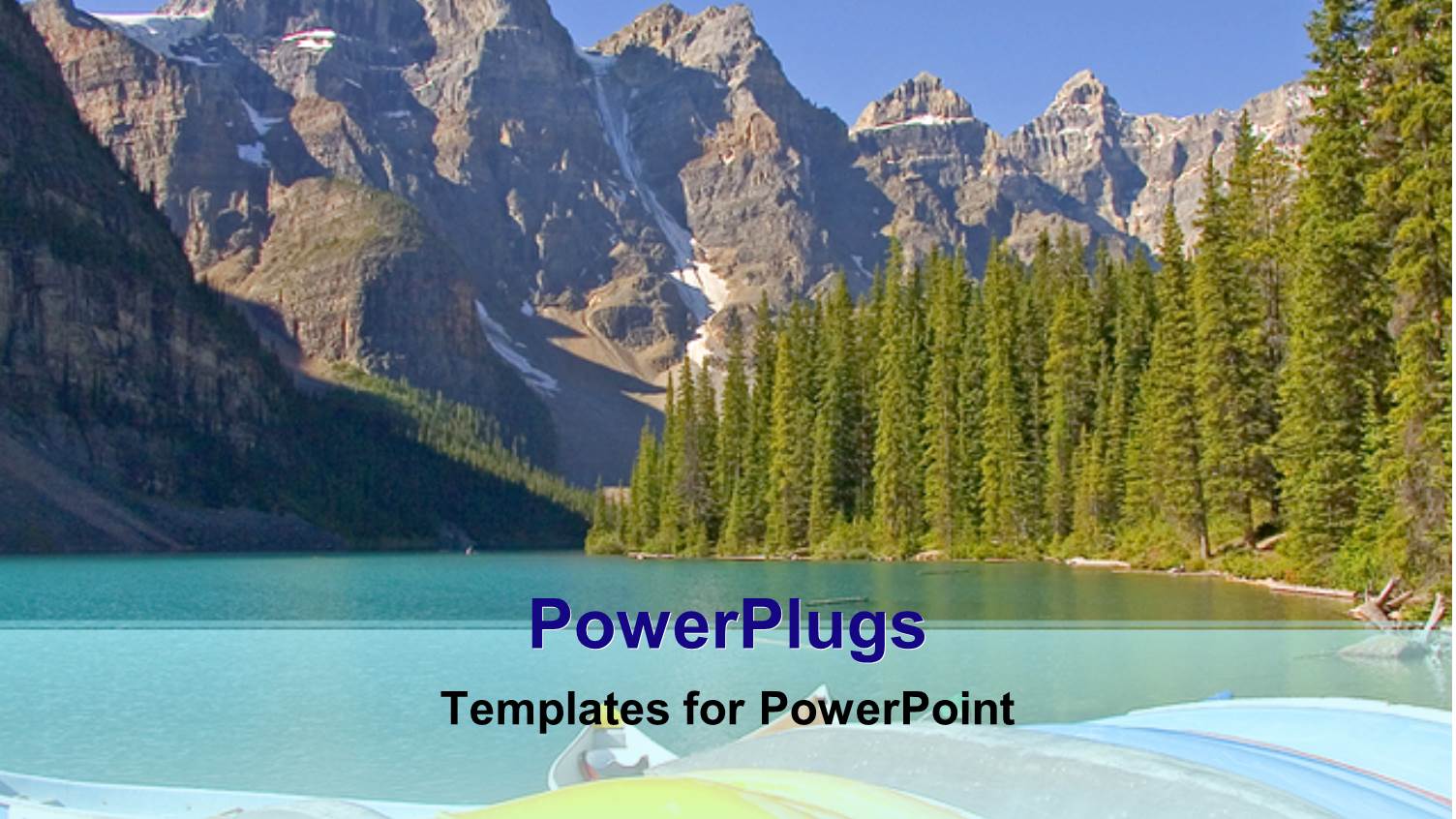 Forest of Pine Trees Next to Calm Lake with Mountains in Background