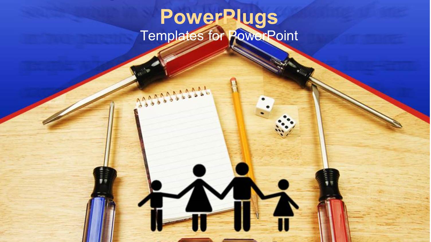 Formation of a House with Screw Drivers, Pencils and Jotter