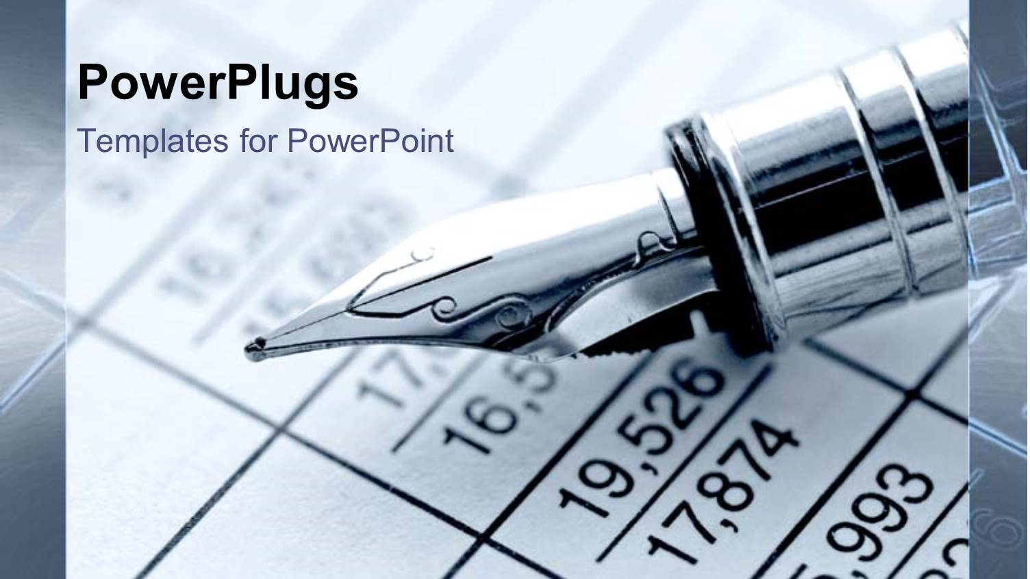 Fountain Pen Calculating Finance Reports Business Accounting Black and White