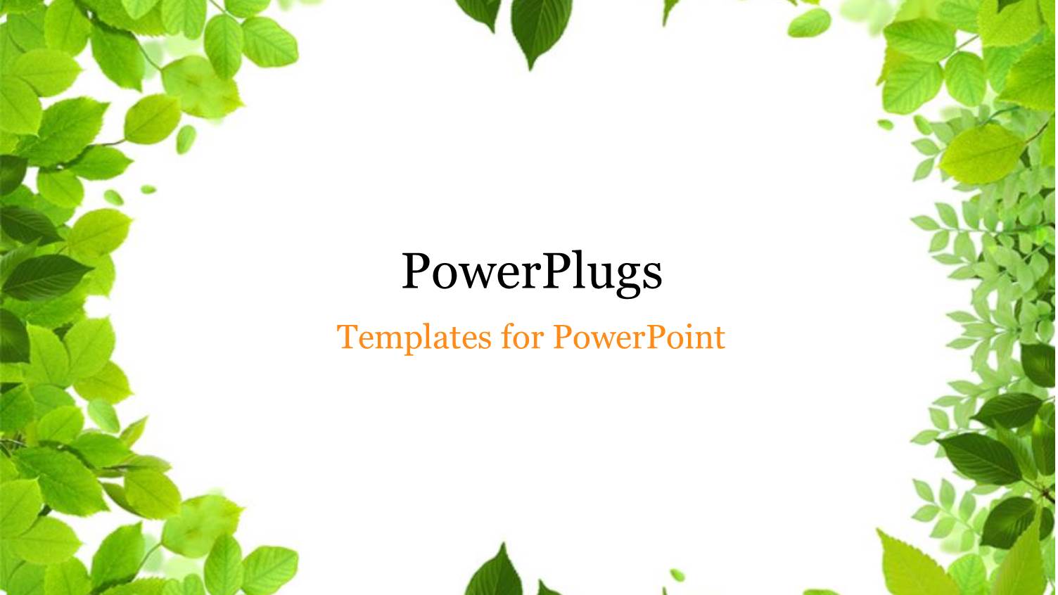 Frame with Beautiful Green Leaves