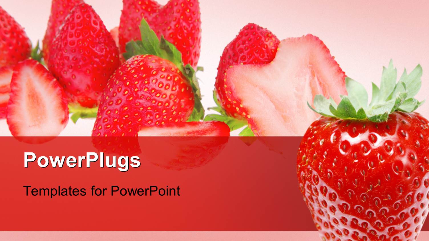 Fresh and Healthy Strawberries Over Red Background