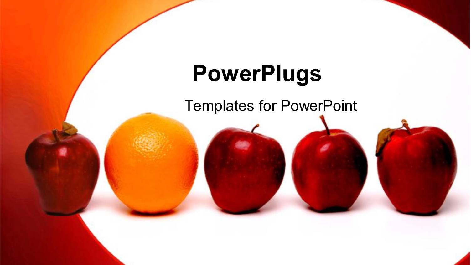 Fruits Oranges Apples Red Standing Out Unique Rare Metaphor