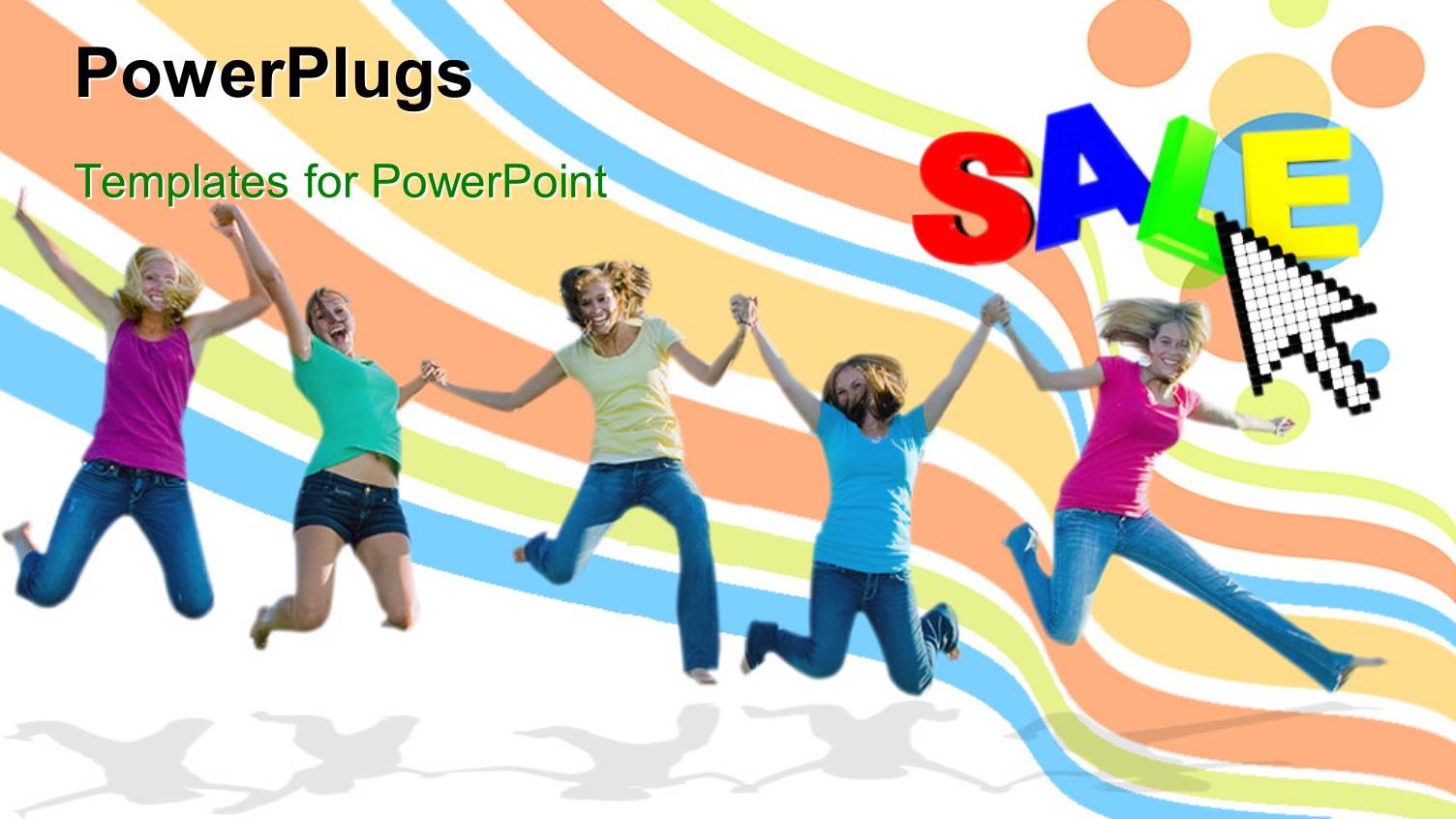 a Number of People Enjoying with Colorful Background