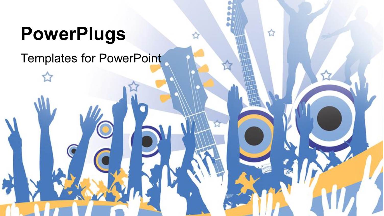 Funky Music Party in Shades of Blue and White