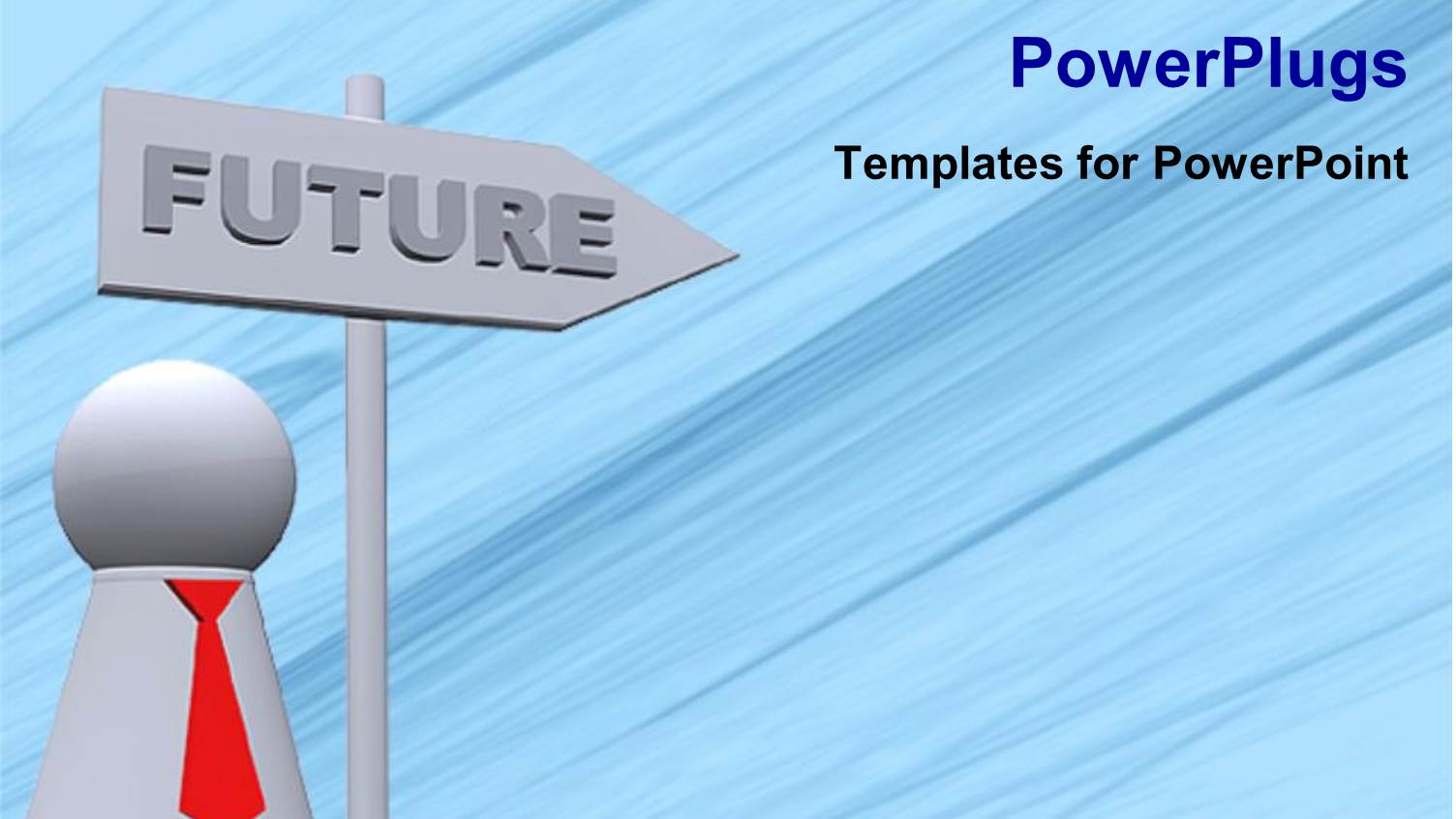 Future Street Sign as a Metaphor Business Man Success Opportunity