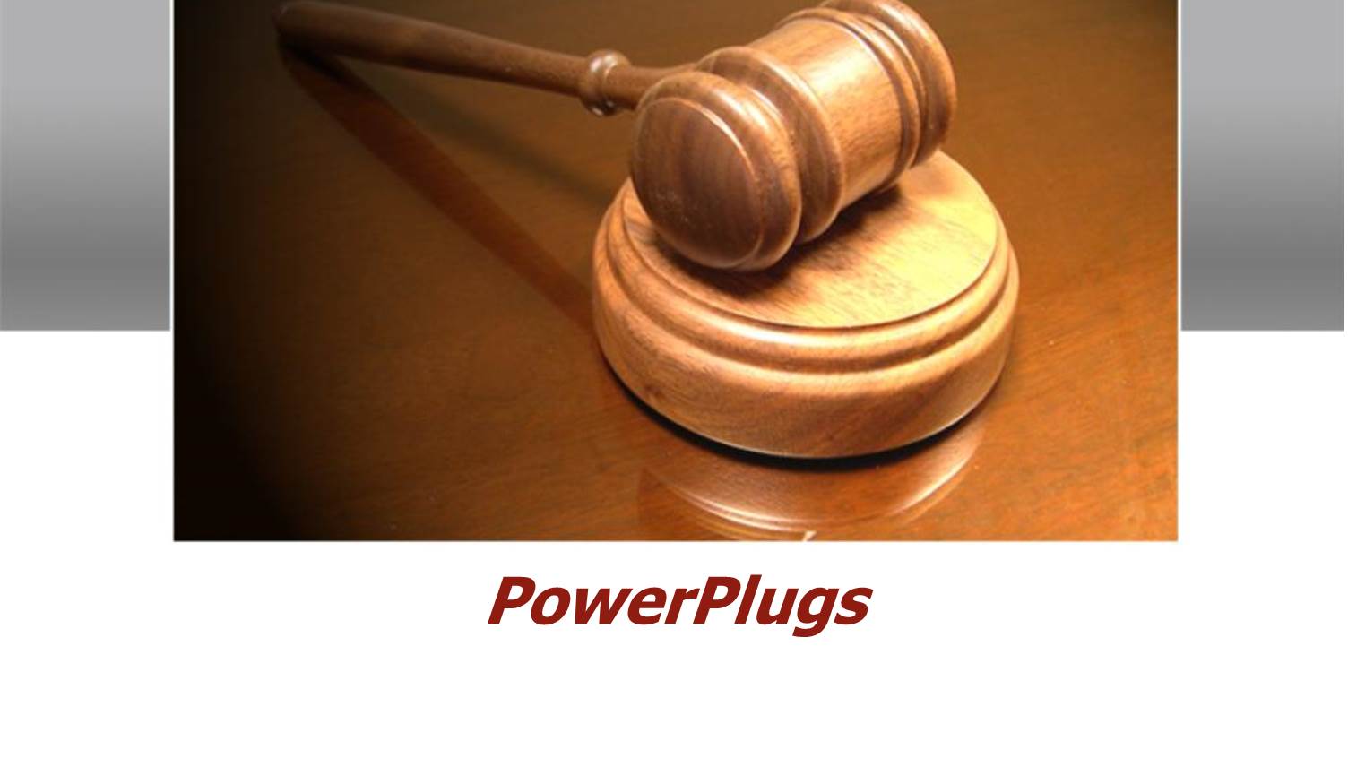 the Gavel with Brown Background and the Reflection on the Table