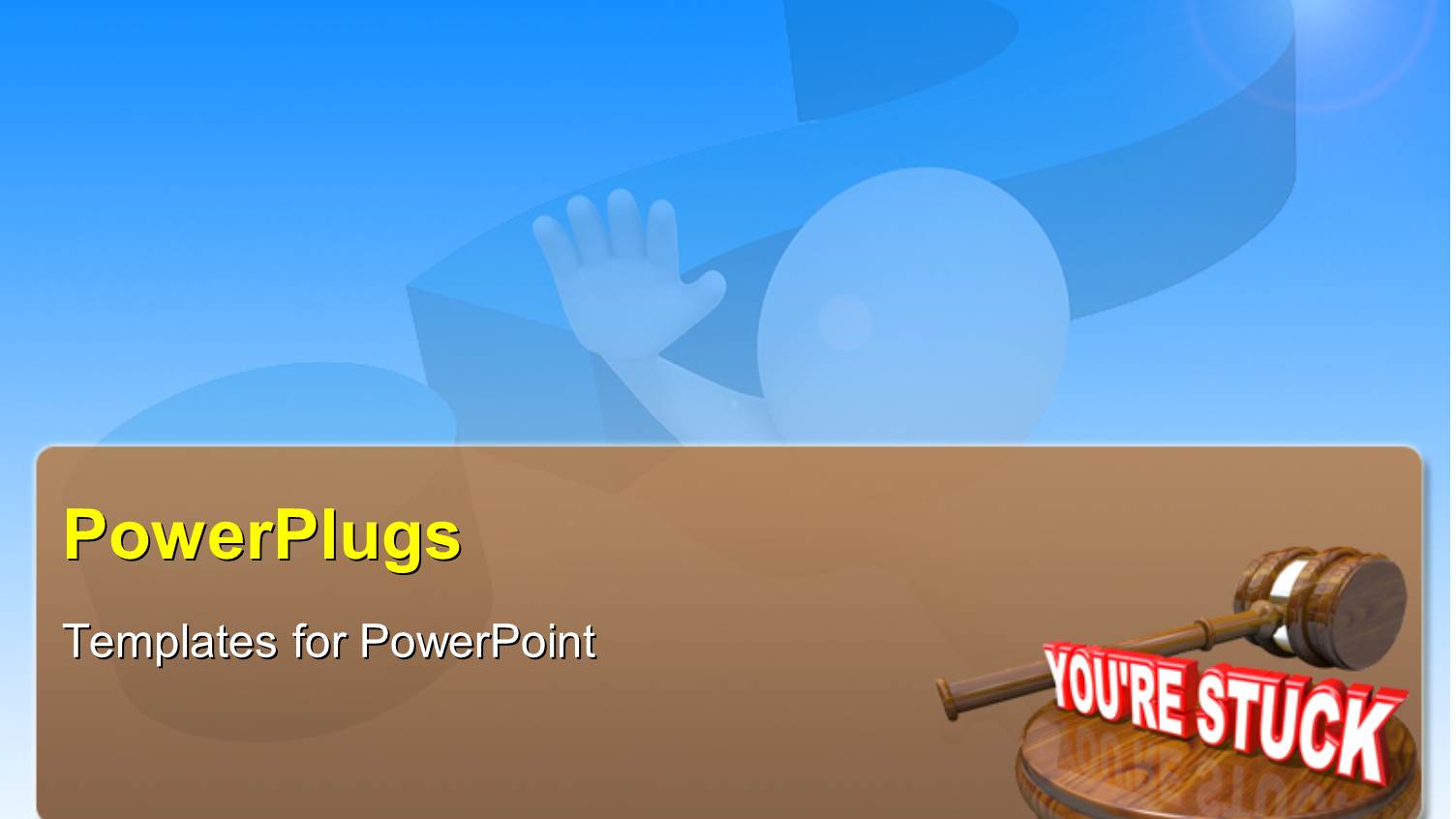 a Gavel with a Text which Spells Out the Word