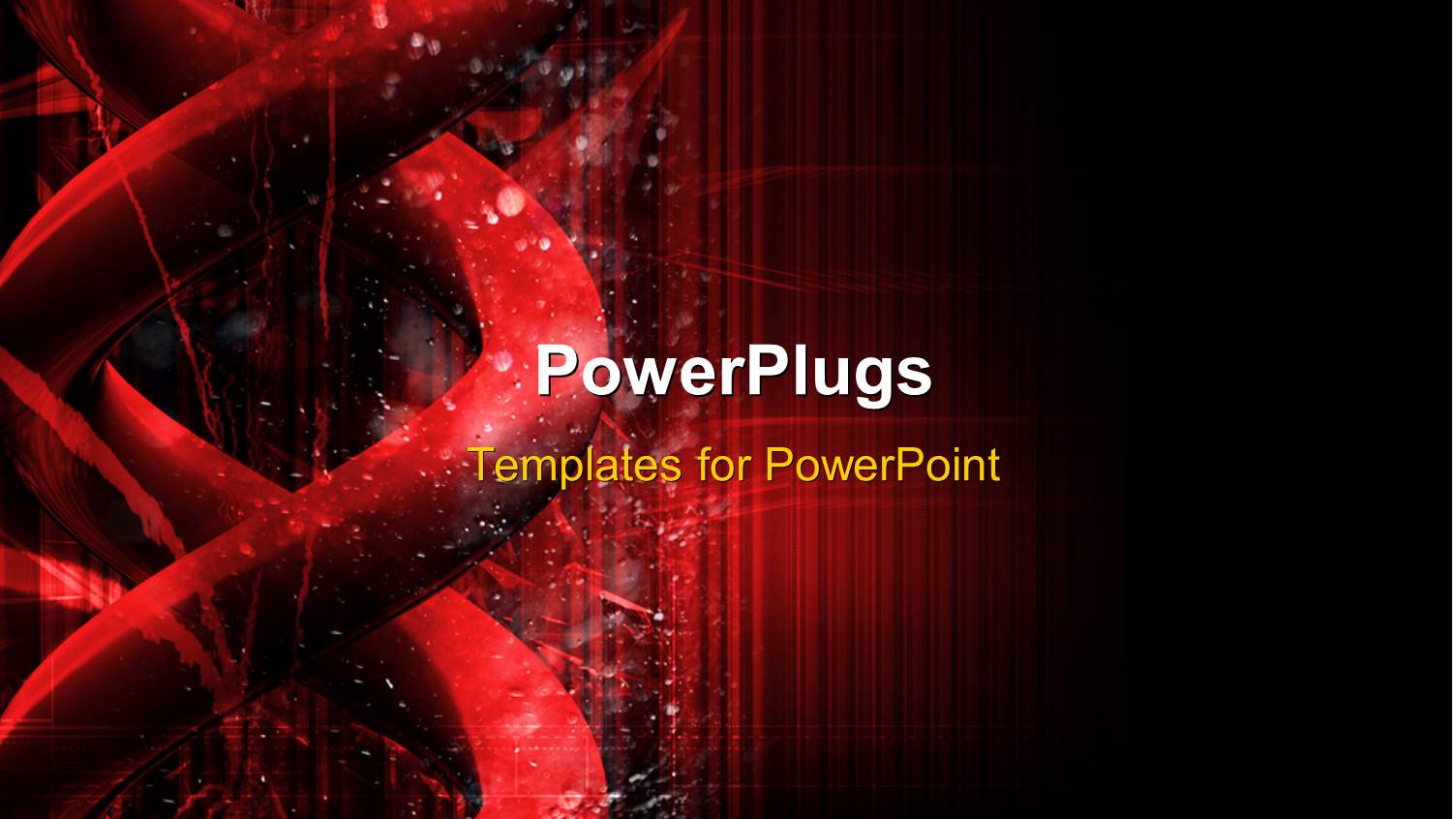 Genetic DNA Structure on Red Color Background