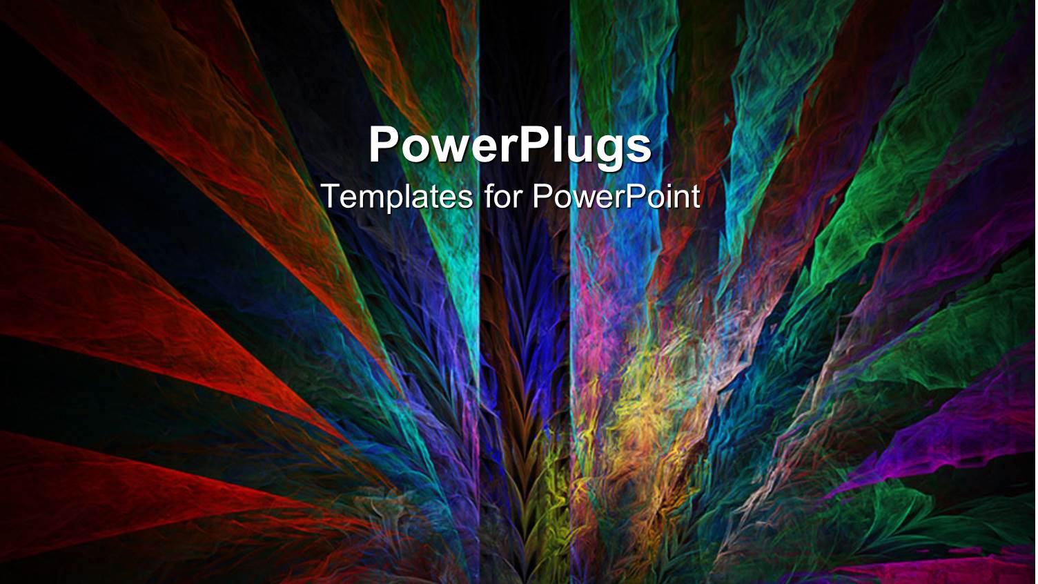 Geometric Multicolored Peacock Tail Pattern on Dark Background