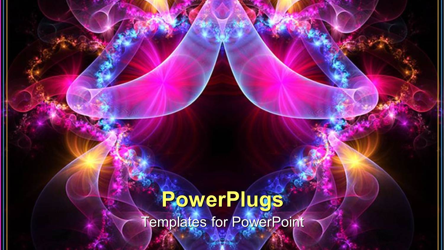 Geometric Patterns with Colorful Lines Glowing