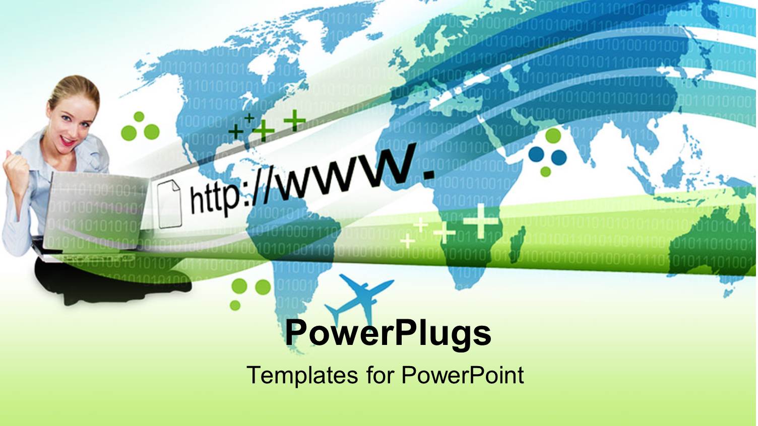 a Girl Behind a Laptop with a Number of Airplanes Flying Int he Air