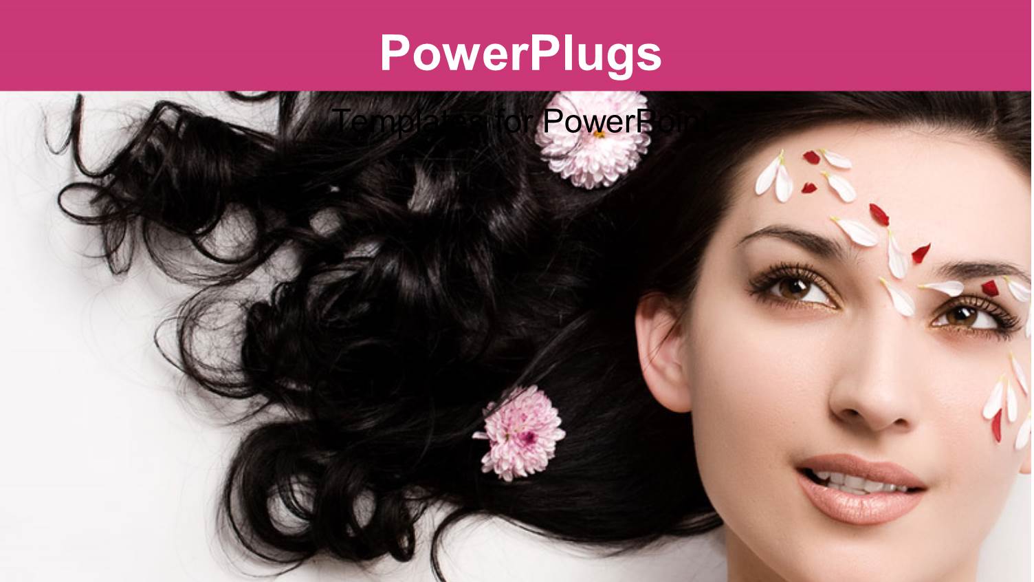 a Girl Being Happy as the Petal Fall on her Face