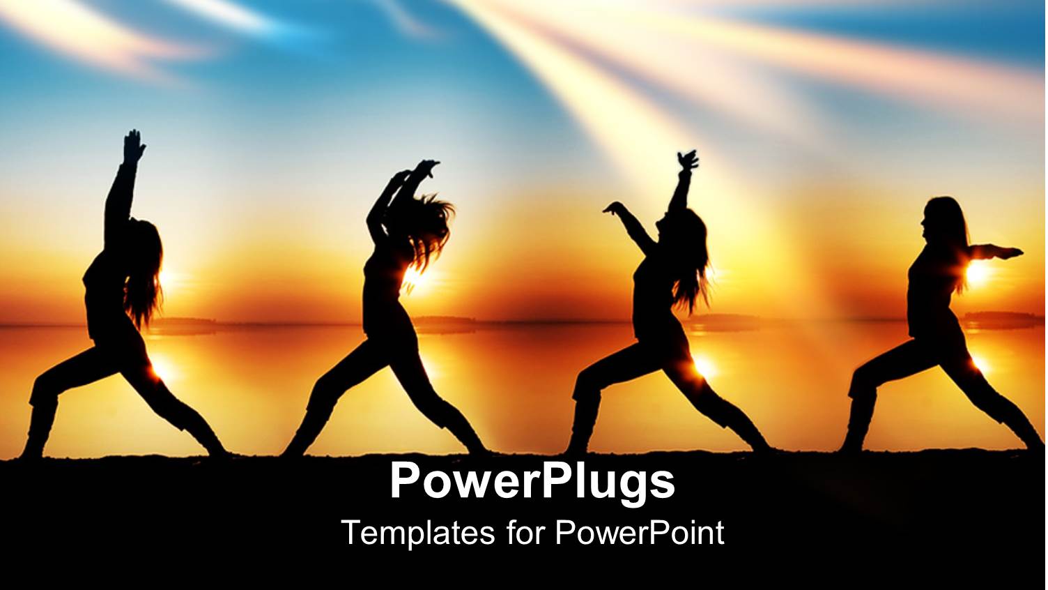 a Girl Doing Various Form of Exercises with Multi Colored Background