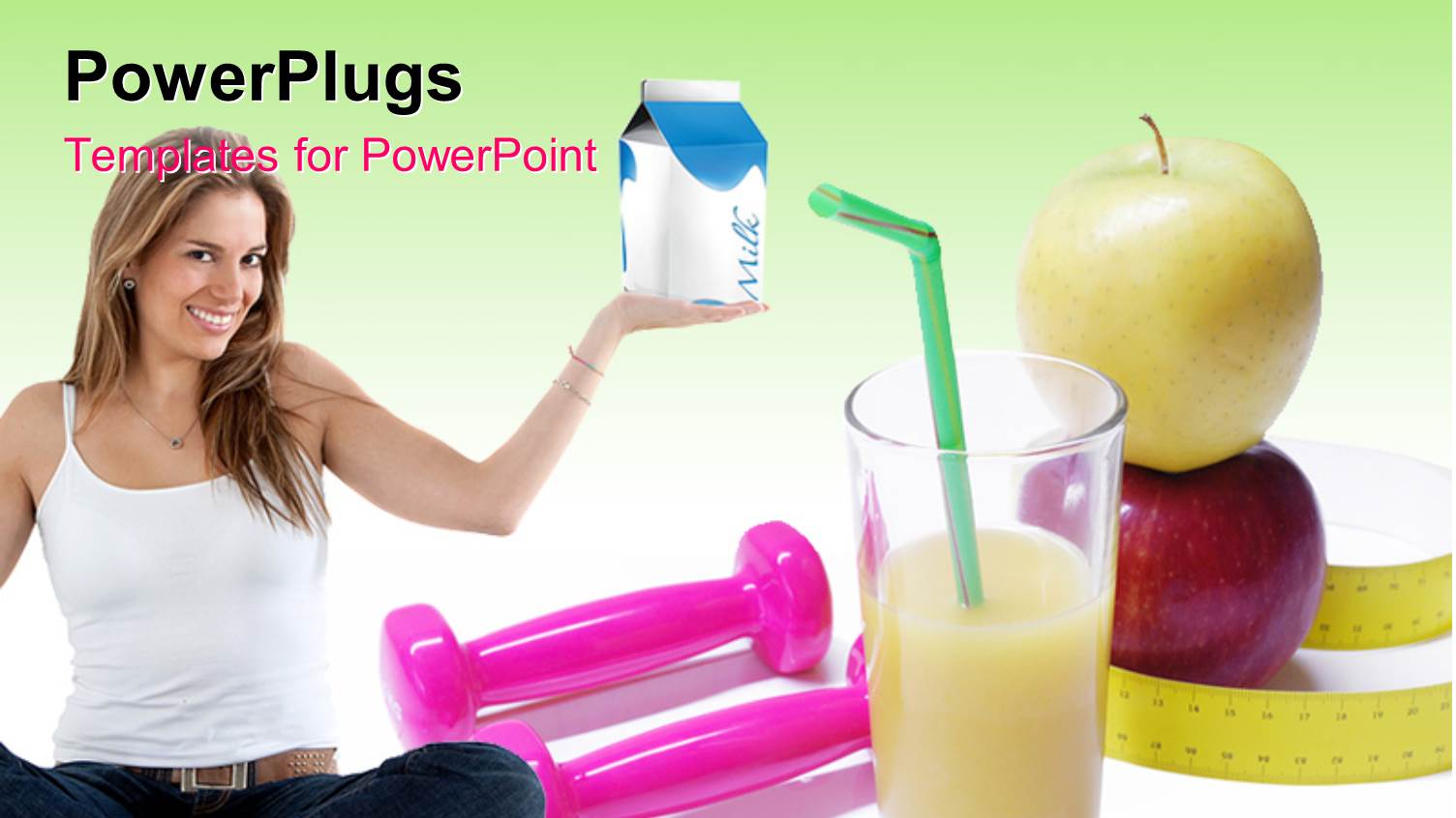 a Girl with a Packet of Milk and a Glass of Juice